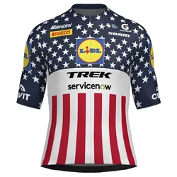 Maglia A Maniche Corte Lidl Trek Usa National Champion Multicolor