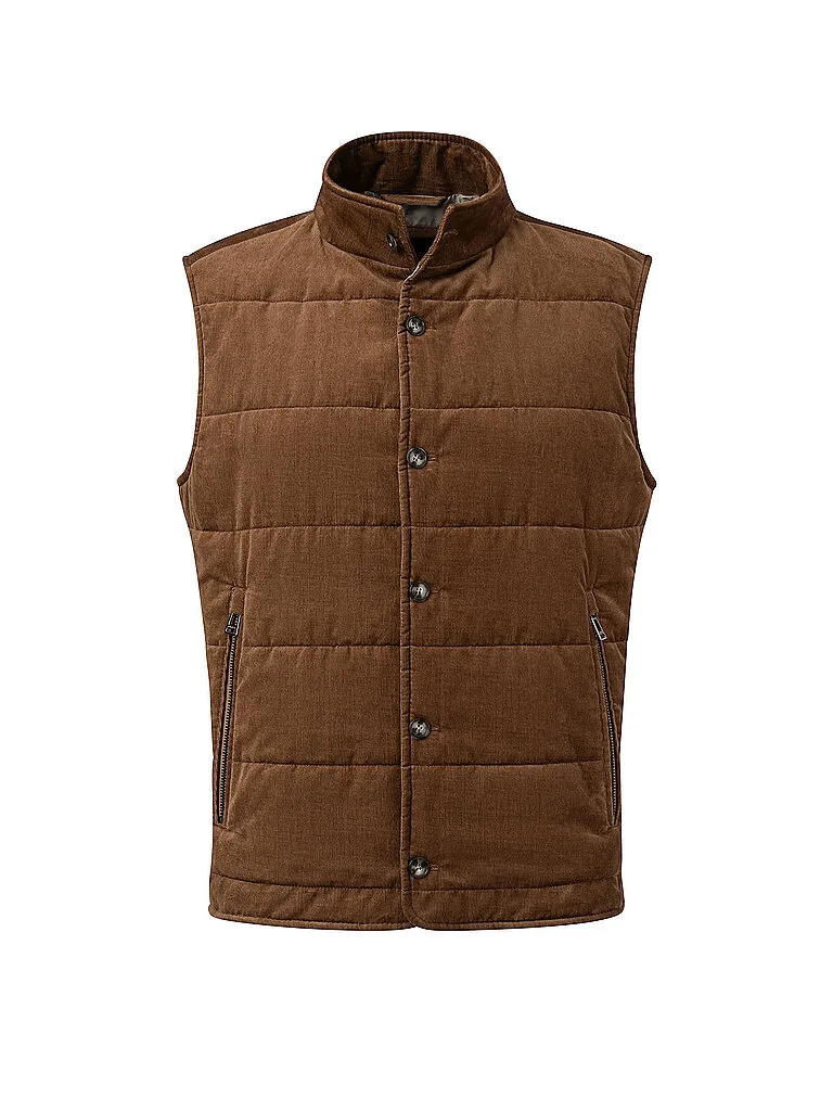 Gilet matelassé ERICE marron clair XXL - Windsor - FashionsVida
