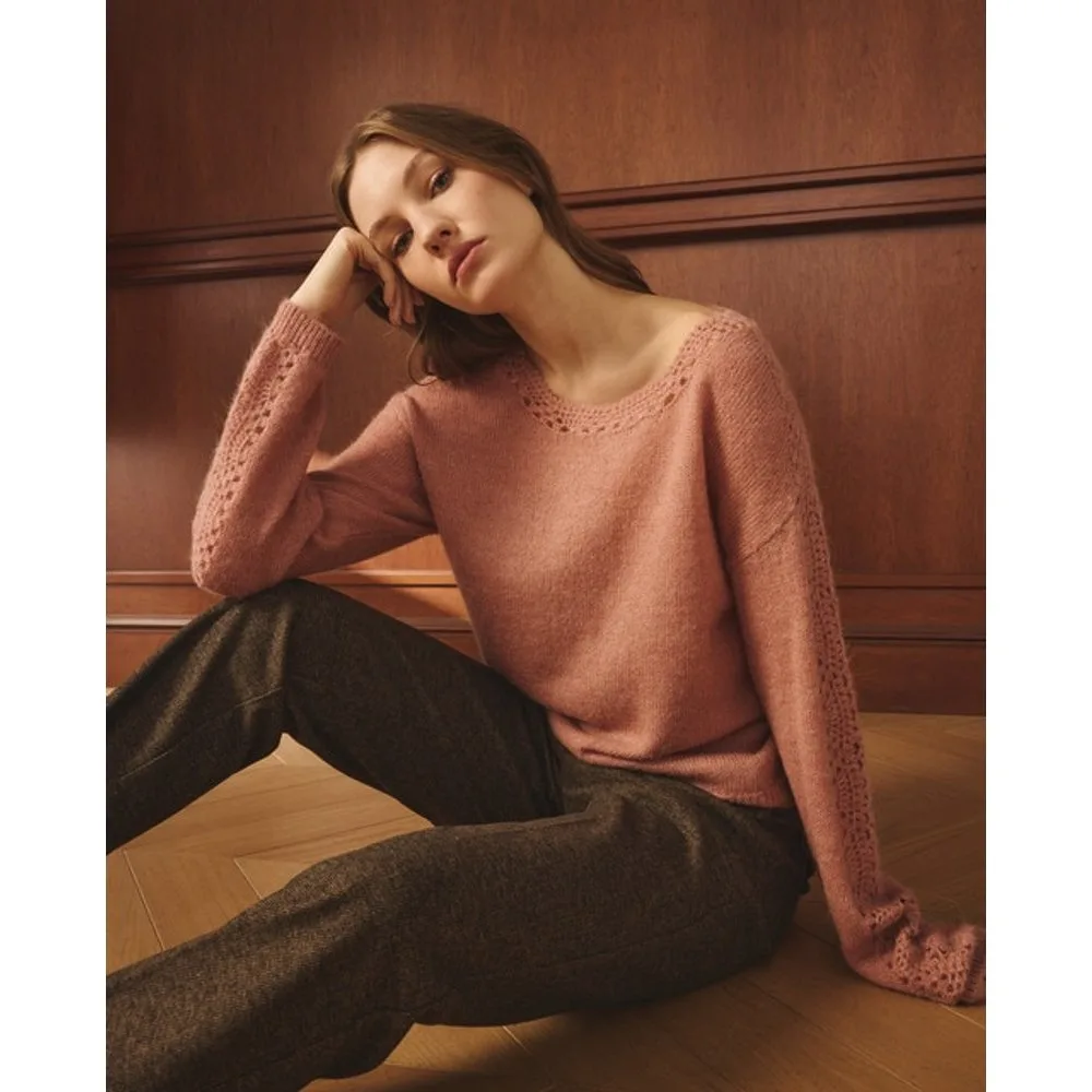 Jersey de mujer con manga larga y cuello caja - Lloyd's - FashionsVida