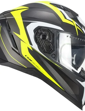 Casco Moto Integrale 311G BLAST SPORT Nero Giallo fluo o taglia S - Cgm - FashionsVida