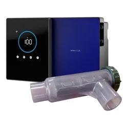 Clear Connect Scalable 12 G/h Up To 50m³ Salt Water Chlorinator System Black / Blue One Size unisex