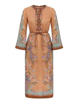 Zimmermann Abito midi in lino Indra