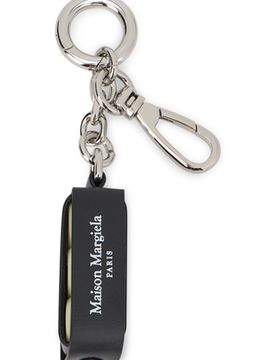 Mini Calfskin Keychain with Metal Ring