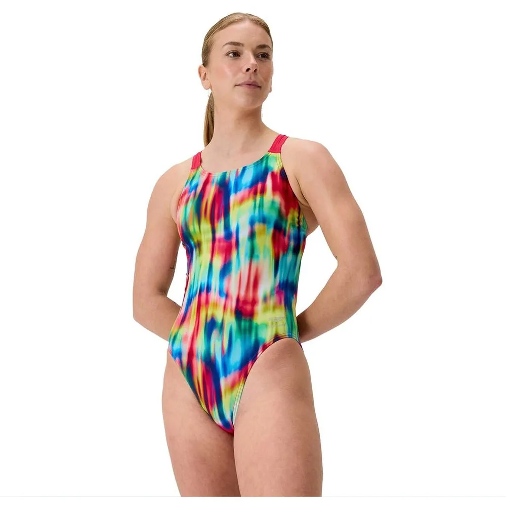Bañador de natación para mujer FL Printed Leaderback - Speedo - FashionsVida