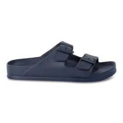 Brooklyn Double Strap Sandals - Mid Navy - Size: 4