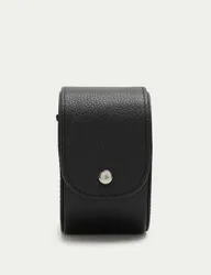 Leather Travel Watch Case Black male