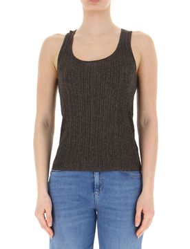 Canotta misto viscosa LIU JEANS VERDE S