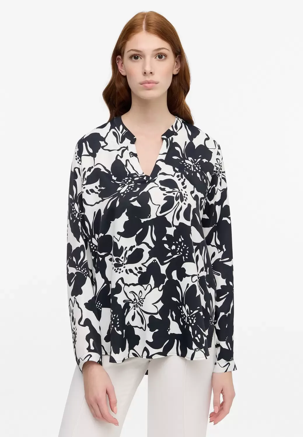 Bluse Viskose Langarm female - 38 - FashionsVida