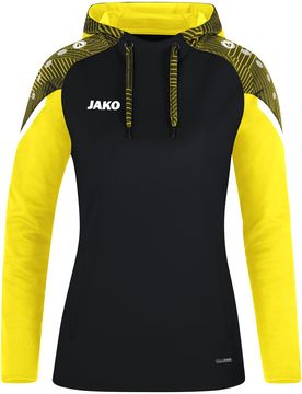Kapuzensweat Performance (schwarz/soft yellow / Größe 44 / Damen)