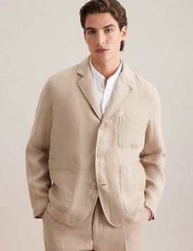 Seidensticker Sakko Uni Beige S