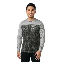 Maglietta A Maniche Lunghe Radium Dark Grey Camo / Grey
