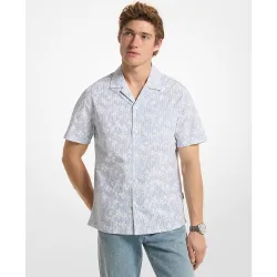 Camisa de hombre de manga corta con estampado floral