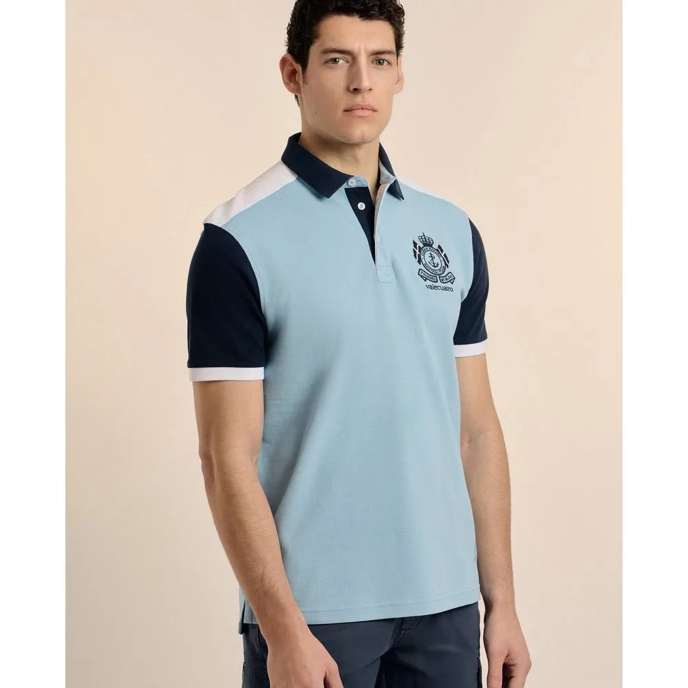 Polo de piqué de hombre manga corta liso - Valecuatro - FashionsVida