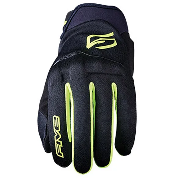 Guanti Moto GLOBE EVO Nero Giallo Fluo taglia XL - Five - FashionsVida