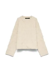 VMARGIE ARGYLE LS O-NECK PULLOVER G female
