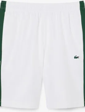 Pantalón de hombre corto deportivo con franja en contraste - Lacoste - FashionsVida