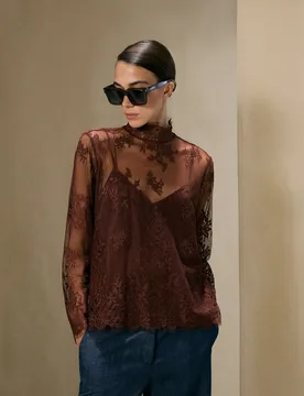 Blusa de manga larga lisa de mujer - Woman El Corte Inglés - FashionsVida