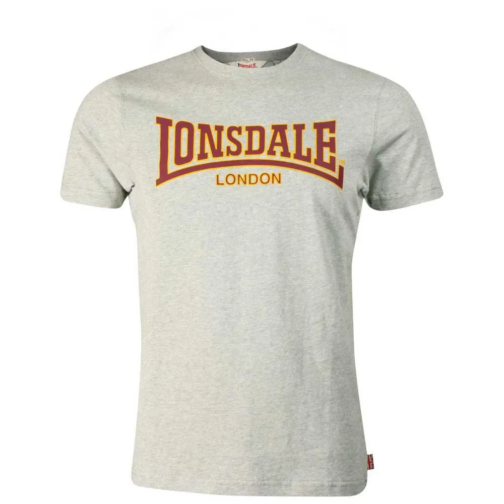 T-shirt à Manches Courtes Classic Marl Grey M - Lonsdale - FashionsVida