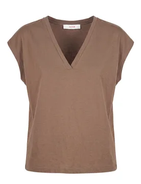 Jucca - T-shirt - 470898 - Fango - Jucca - FashionsVida