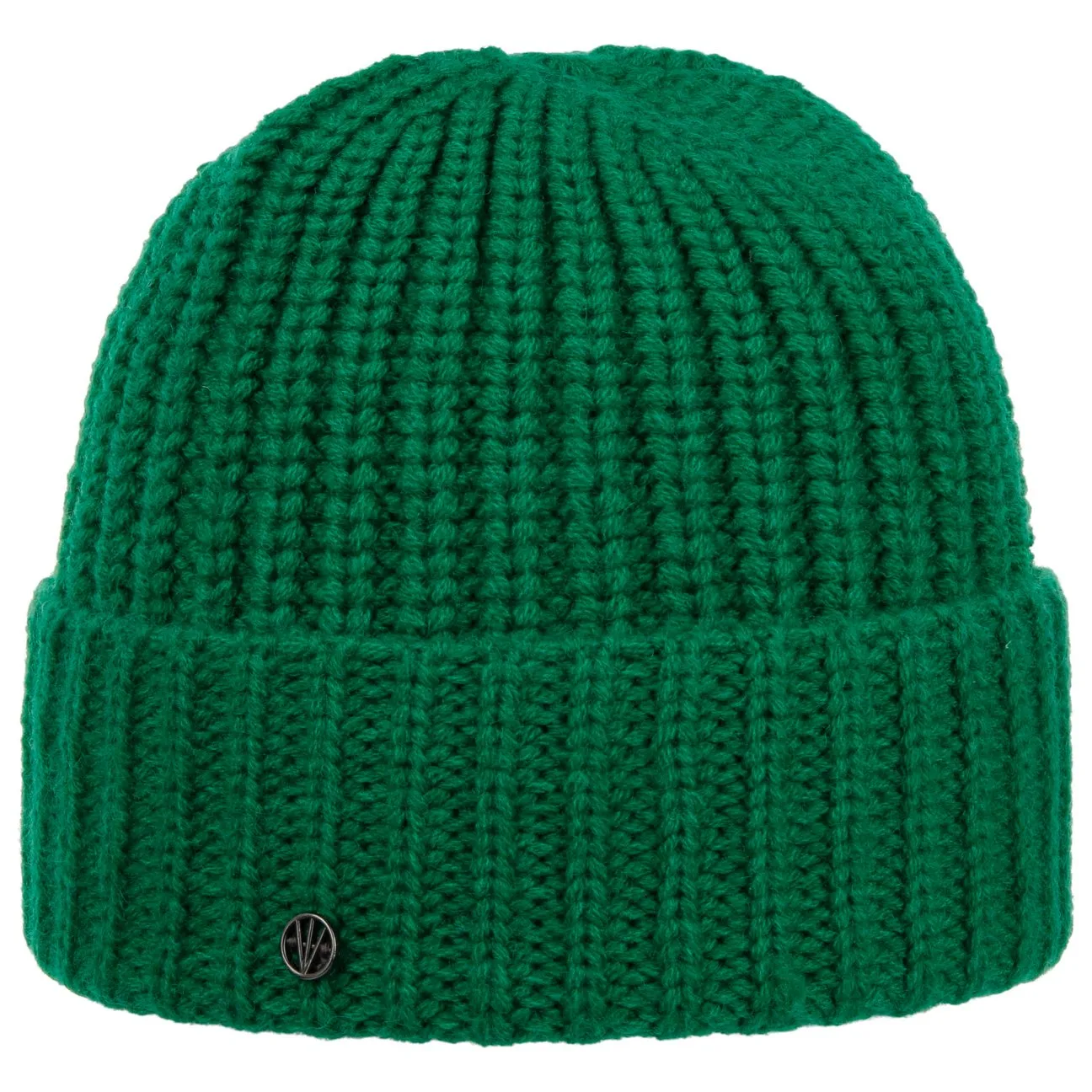 Uni Rib Knit Beanie Hat with Cuff by - green - Damen - Size: One Size - Loevenich - FashionsVida