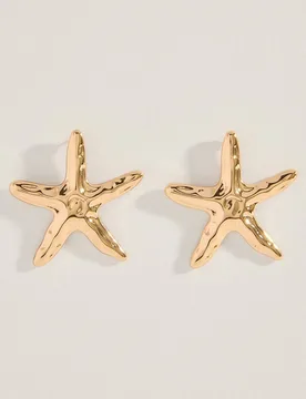 Jo & Mr. Joe - Pendiente de estrella metálicos - Jo & Mr. Joe - FashionsVida