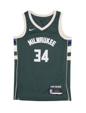 Canotta Basket Uomo Nba Icon Edition 22 Dri-fit Swingman Jersey No 34 Giannis Antetokounmpo Milbuc Fir