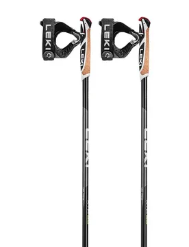 Bâtons Xta 5.5 Black / White / Neon Yellow 150 cm Homme - Leki Alpino - FashionsVida