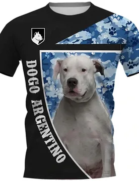 HX Dogo Argentino T-shirts 3D Graphic Navy Camouflage Tees Animals Dog Doberman Printed Tops Casual Clothing - Aliexpress - FashionsVida