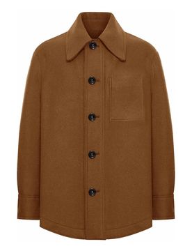 Overshirt in Gabardine di Lana