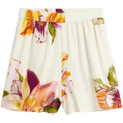Pantalón de mujer corto estampado flores