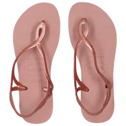 Luna Women Flip-Flops and Sandals - Pink - Size 4.5/5 - Plastic/Polycarbonate - Pink - Size: 4.5/5