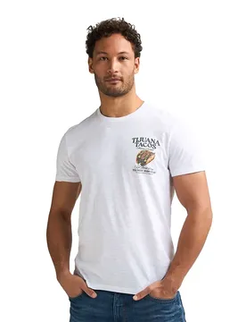 T-shirt à Manches Courtes M-2060-tsr647 Bright White M