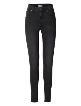 Jeans - Ladies Skinny Fit Denim - 27 bis 32 - für Damen - Größe 29 - schwarz - Frauen - female - Urban classics - FashionsVida