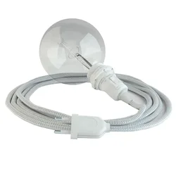 Cables Lampe Suspendue Pour Abat-jour Rm02 5 M Silver / White One Size