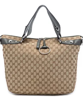 Large GG Canvas Icon Bit Satchel - Gucci - FashionsVida