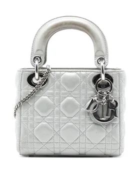 Mini Iridescent Lambskin Cannage Lady - Dior - FashionsVida
