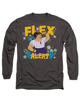 Encanto Flex Alert With Luisa Long Sleeve T-Shirt, Charcoal - Charcoal - Size: M - Disney - FashionsVida