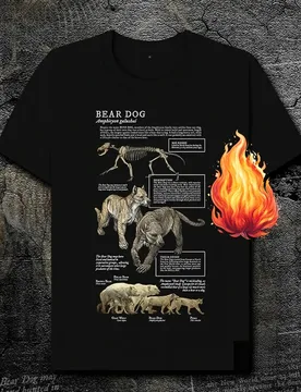 Extinct Species Bear Dog Animal Natural Science Creative T-Shirt Cotton O-Neck Short Sleeve Unisex T Shirt New Size S-3XL - Aliexpress - FashionsVida
