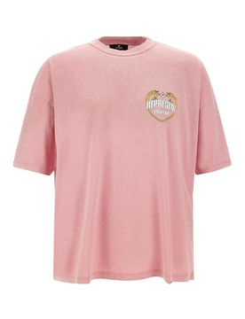T-Shirt In Cotone Con Effetto Distressed