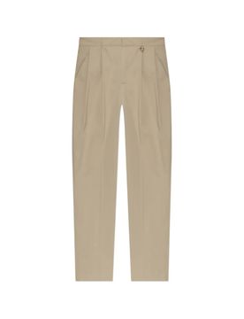 Pleated Straight-Leg Trouser