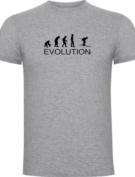 T-shirt à Manches Courtes Evolution Ski Heather Grey M - Kruskis - FashionsVida