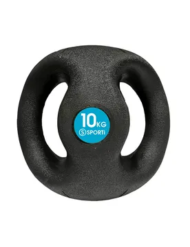 Medizinball mit doppelten Griffen - Noir - unisex - Size: 10 Kg