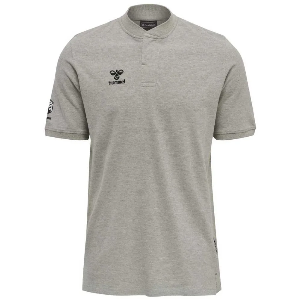 Polo à Manches Courtes Move Grid Grey Melange S - Hummel - FashionsVida