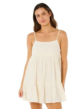 Robe Courte Sans Manches Classic Surf Cover-up Bone M