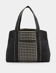 M&S Gingham Shopper Multi female