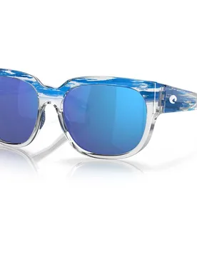 Waterwoman 2 Mirrored Polarized Sunglasses Shiny American Sky Blue Mirror 580G/CAT3 Men,Women - Costa - FashionsVida