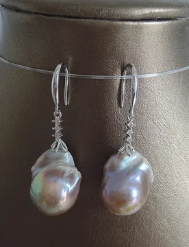 Natural Freshwater Pearl Earring Baroque Pearl 15-25mm Big Baroque Pearl Elegant Jewelry Accessory - Aliexpress - FashionsVida