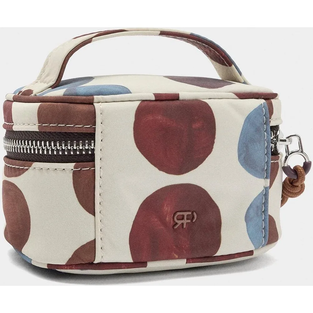 Neceser pequeño con cierre de cremallera y estampado de lunares - Parfois - FashionsVida