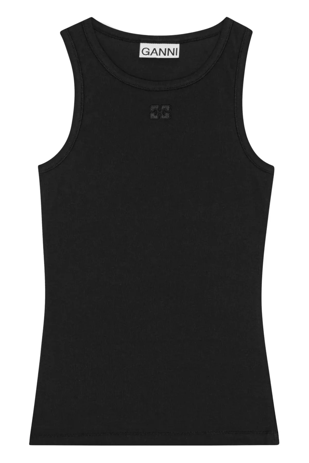 GANNI Top Black - Ganni - FashionsVida