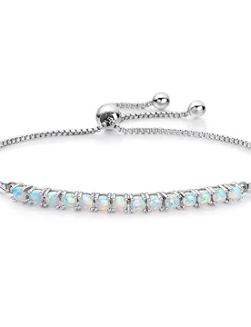 Apexelle Brand Trendy Jewelry Copper Bracelet Inlaid Round Opal Adjustable Box Chain Bracelet For Women Jewelry - Aliexpress - FashionsVida